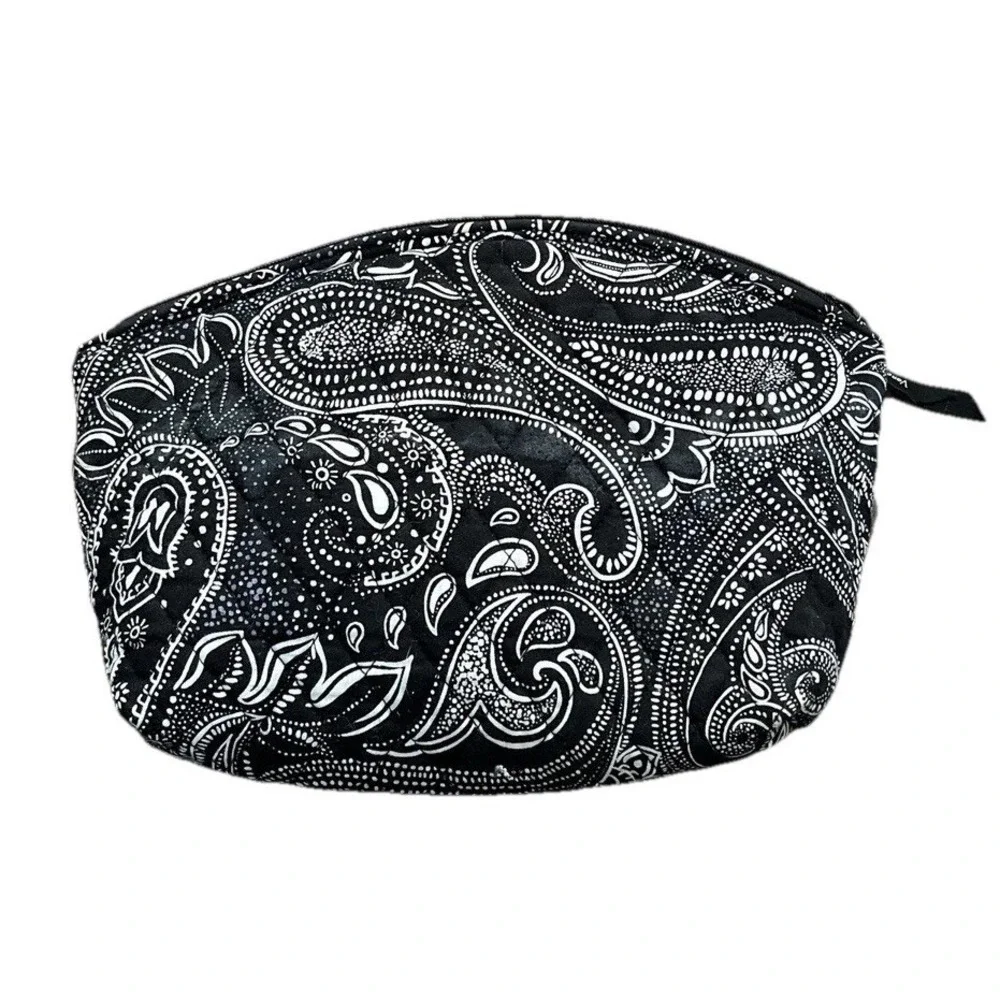 Vera Bradley Grand Travel Cosmetic Makeup Bag Lighten Up Stellar Paisley